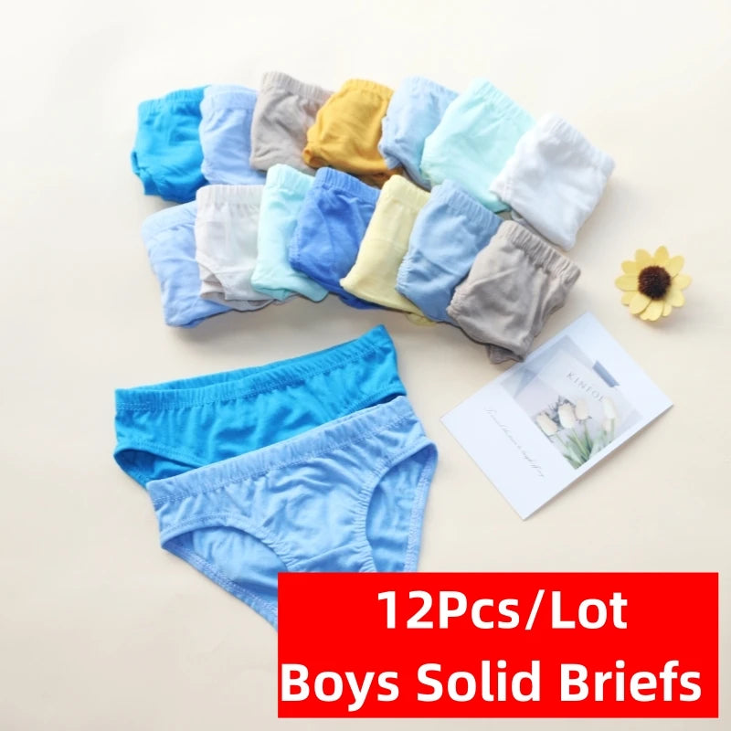 12-Piece Girls Cotton Underwear