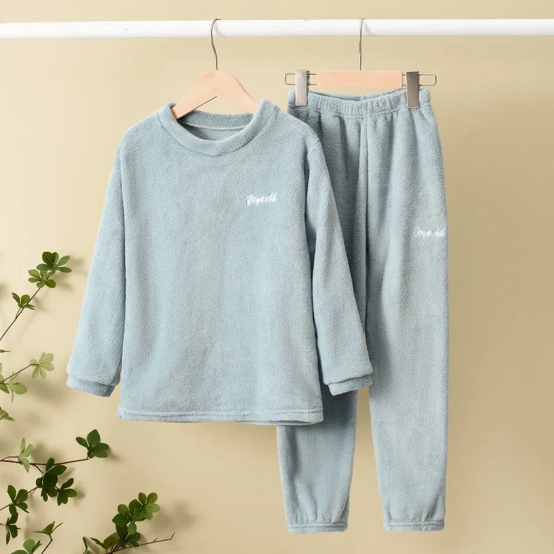 2-Piece Fleece Long Sleeve Pajama Set