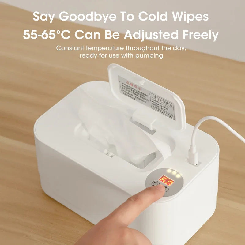 Baby Wipe Warmer – LED Digital Display & Large Capacity Dispenser