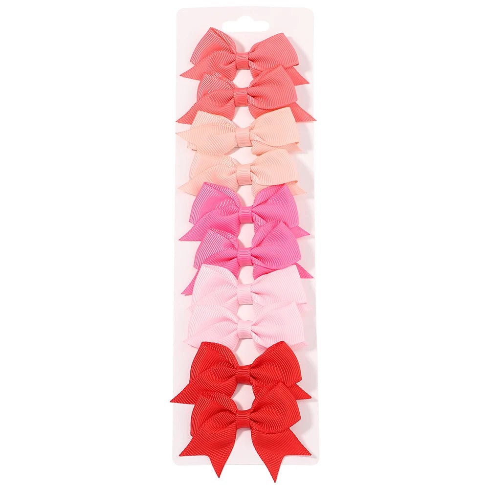 10-Piece Set Ribbon Bowknot Hair Clips