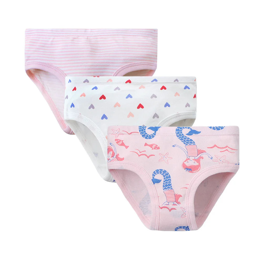 3-Piece Pack Girls' Cotton Panties