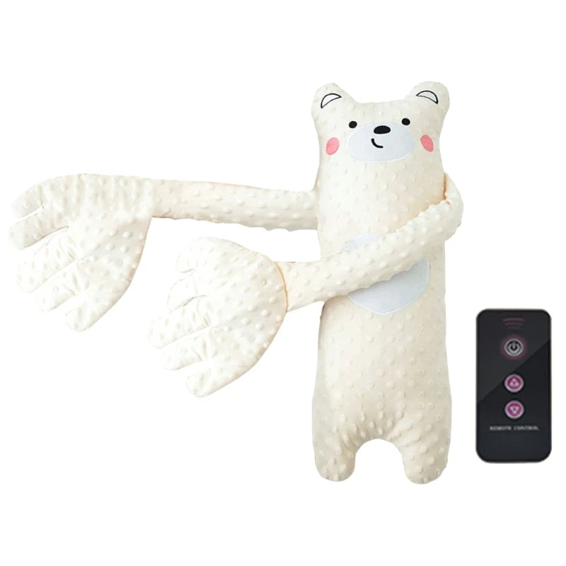 Cartoon Bear Baby Sleep Aid – Soothing Hand Pillow and Without Music Options 🧸💤