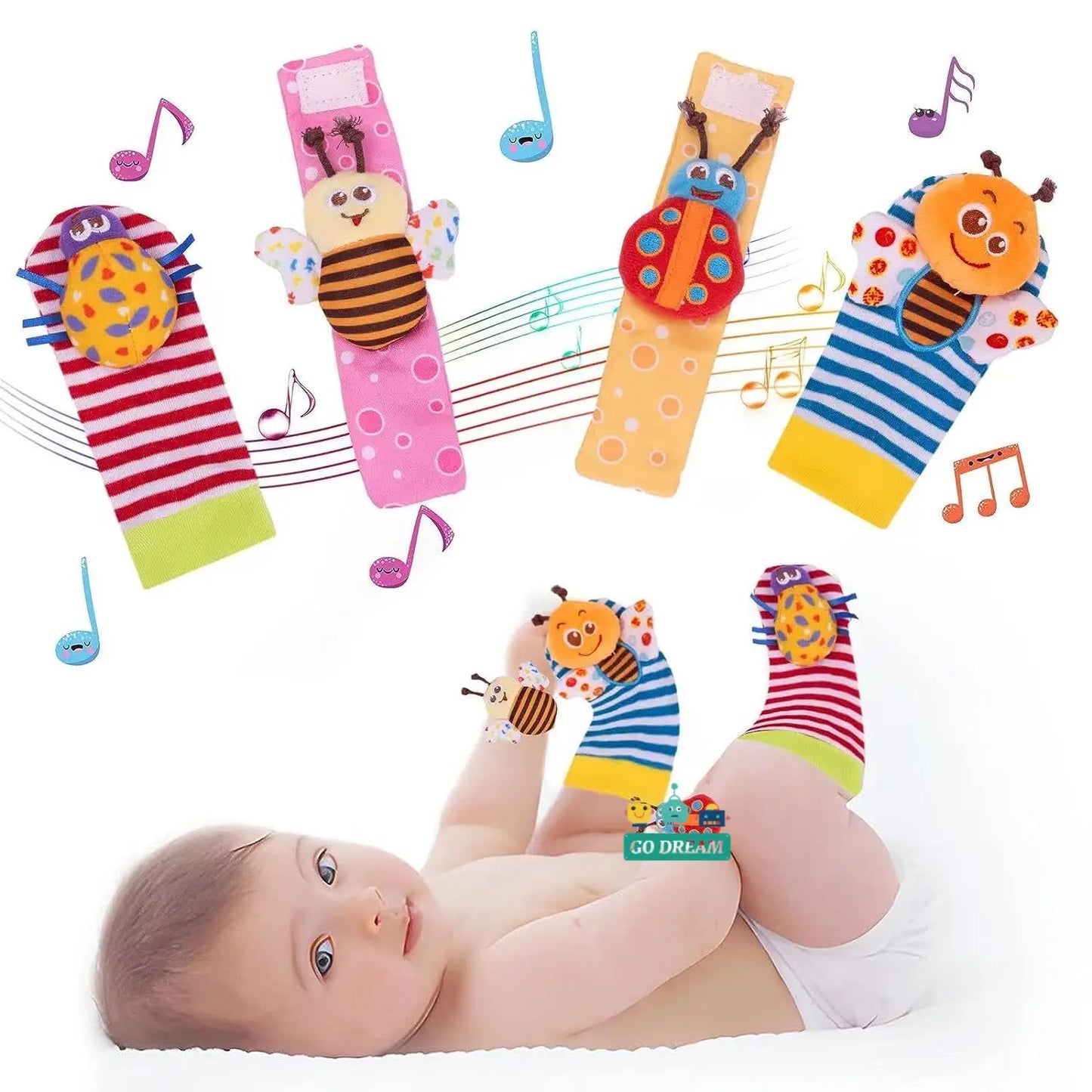 Baby Wrist Socks Rattle