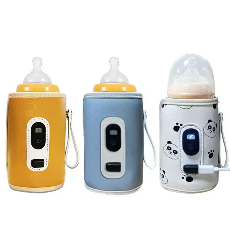 USB Baby Milk Bottle Thermal Bag – Portable Digital Display Heater for Travel