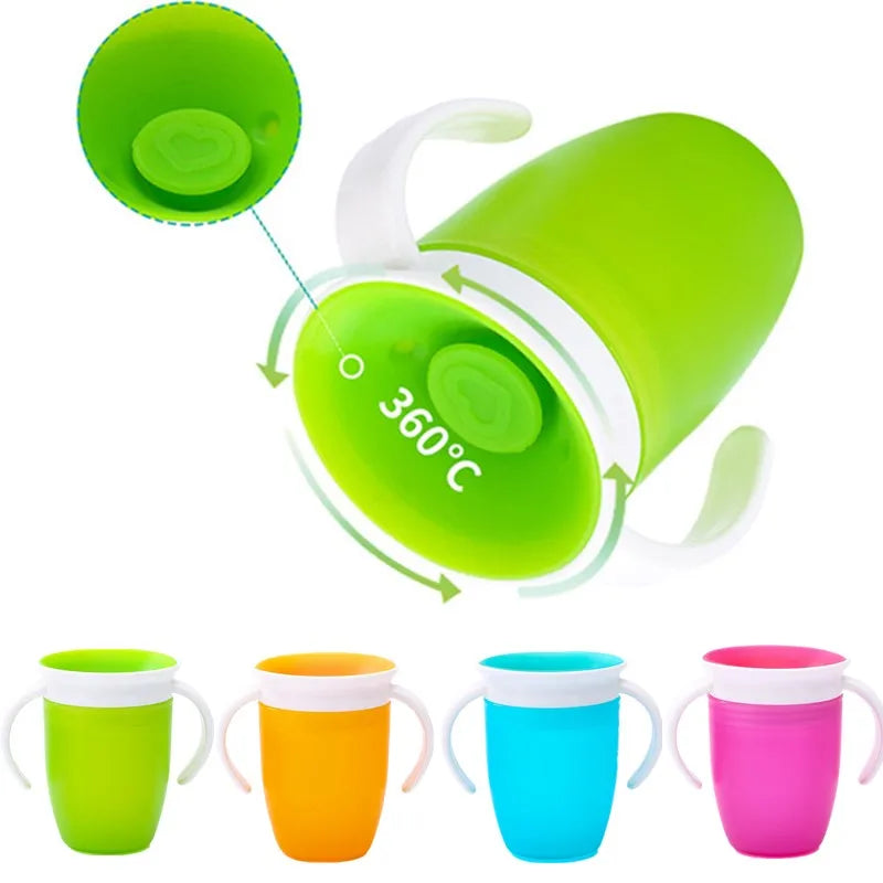 Leakproof Silicone Sippy Cup with Handles