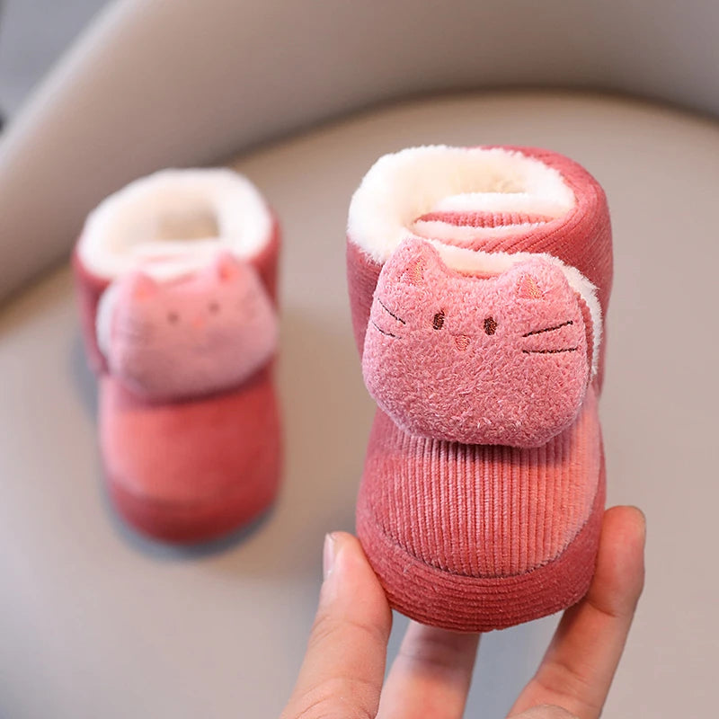 Infants Winter Teddy Bear Baby Booties