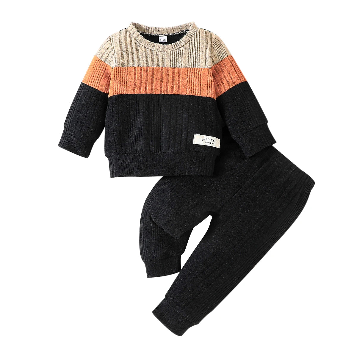 Long Sleeve Warm Winter Sweater Set 3-24M