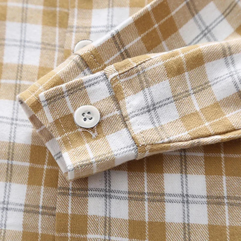 Toddler Boys Plaid Button-Up Collar Shirt 9M-5T