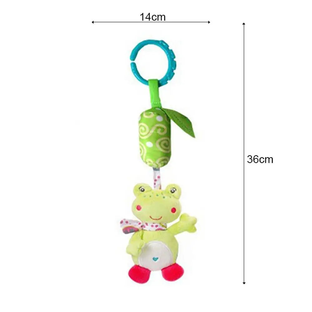 Plush Animal Hanging Rattle Toy