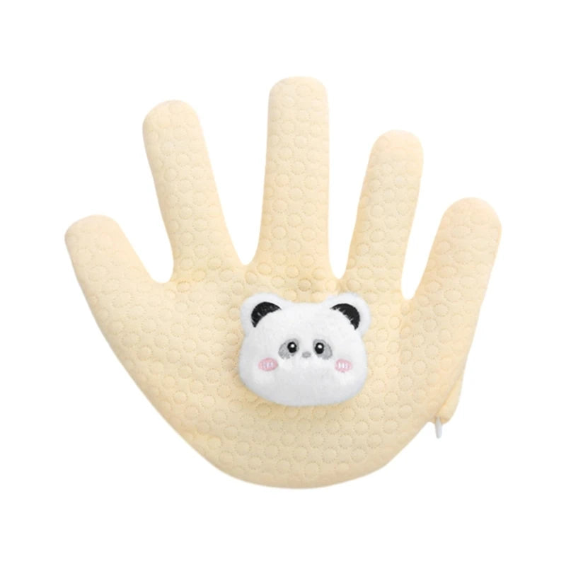 Cartoon Anti-Startle Hand Pacify Toy – Newborn Soothing Hand Pillow