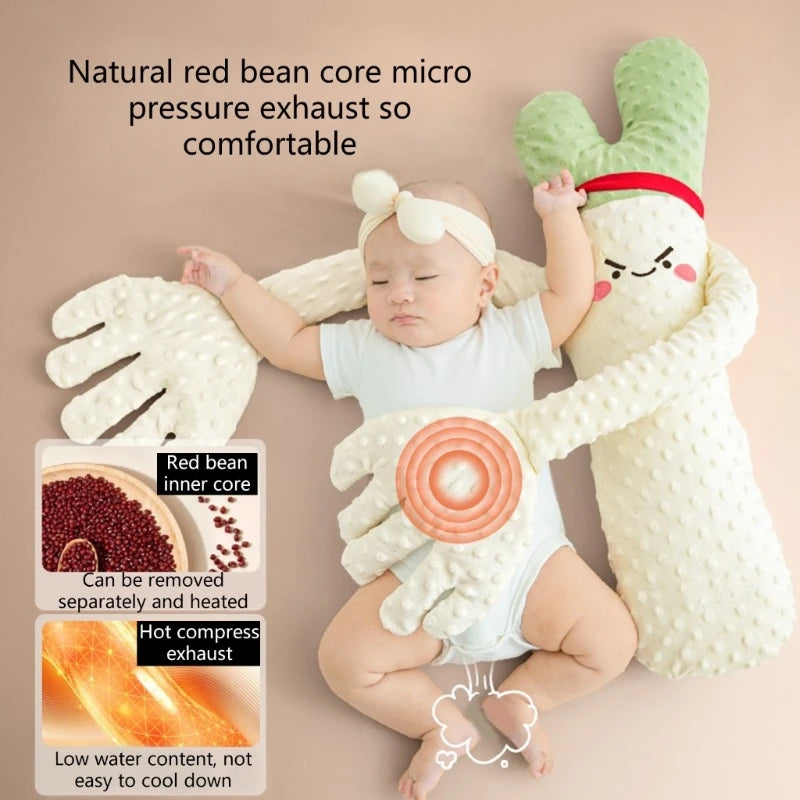 Cartoon Bear Baby Sleep Aid – Soothing Hand Pillow and Without Music Options 🧸💤