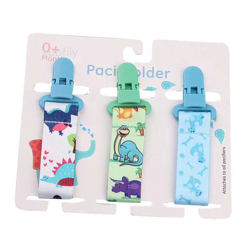 3-Piece Pacifier Clips