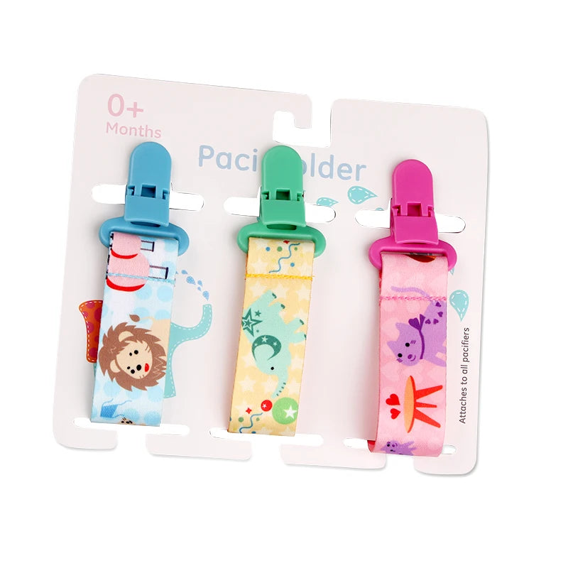 3-Piece Pacifier Clips