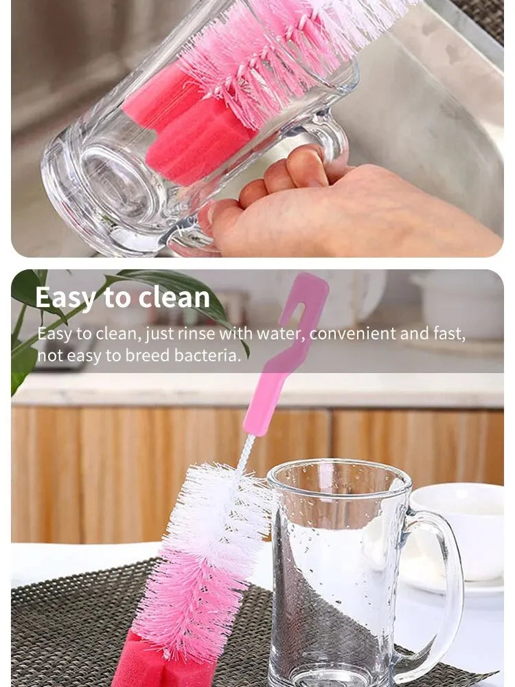 Baby Bottle Cleaning Brush with Sponge