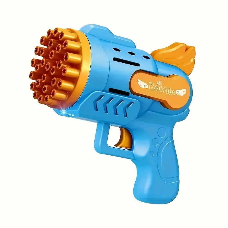 Light-Up Bubble Gun - 29-Hole Gatling Blaster