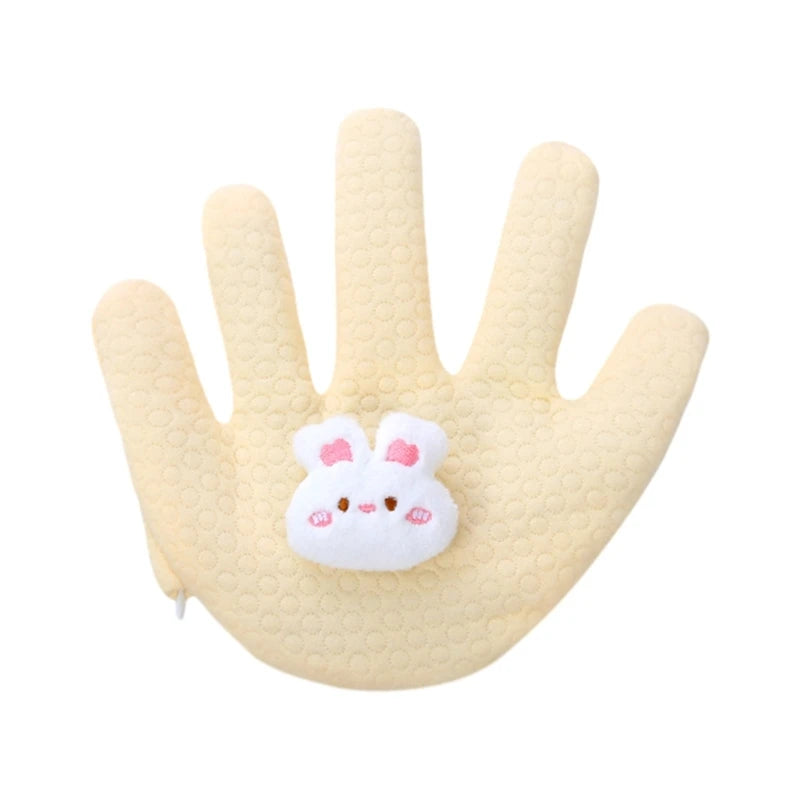 Cartoon Anti-Startle Hand Pacify Toy – Newborn Soothing Hand Pillow