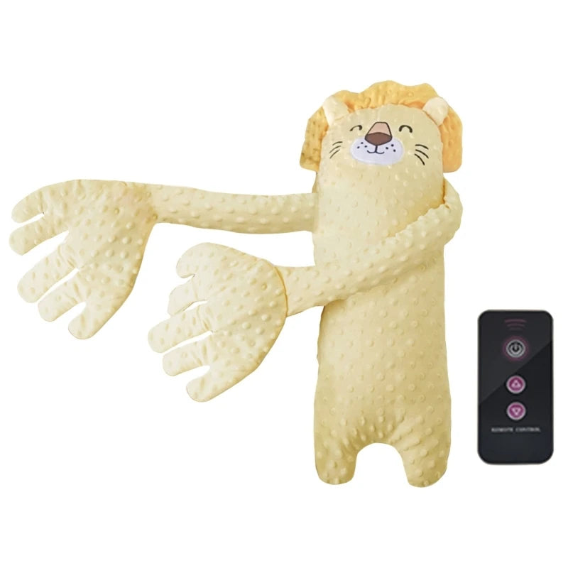 Cartoon Bear Baby Sleep Aid – Soothing Hand Pillow and Without Music Options 🧸💤