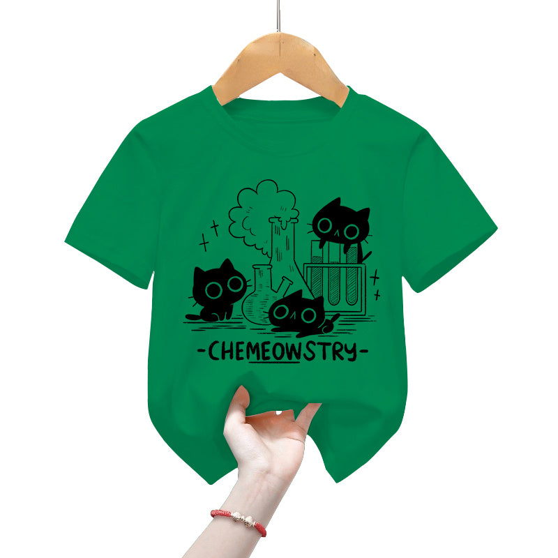 Chemeowstry Classic Children's T-Shirt – Cute Science Cat Tee