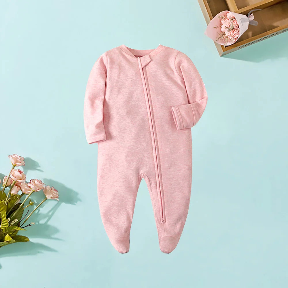 Newborn Solid Colored Onesie 3-9M