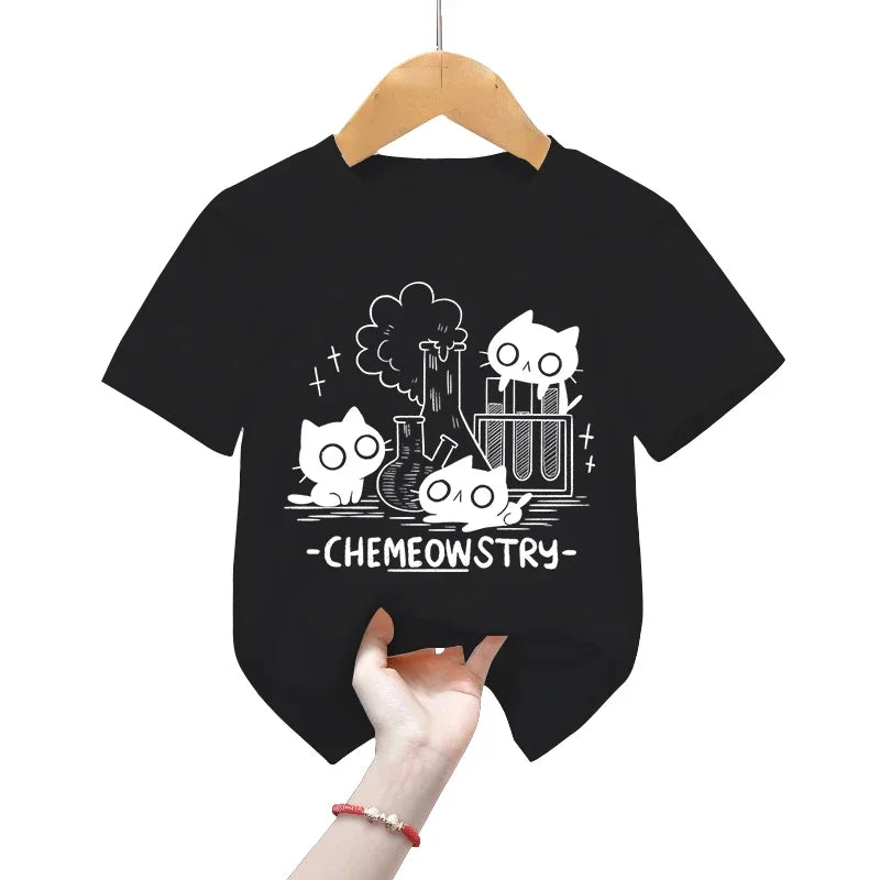 Chemeowstry Classic Children's T-Shirt – Cute Science Cat Tee