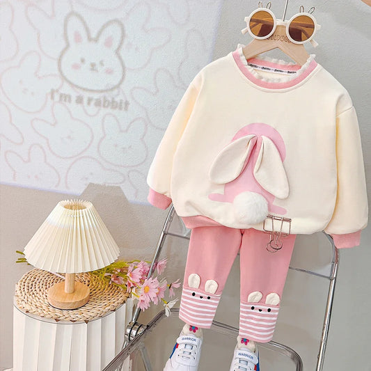 Girls' 3D Bunny Set