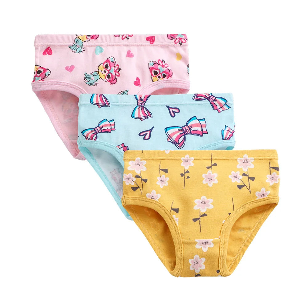 3-Piece Pack Girls' Cotton Panties