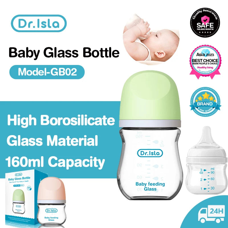 Dr. Isla Anti-Choke Glass Baby Bottle