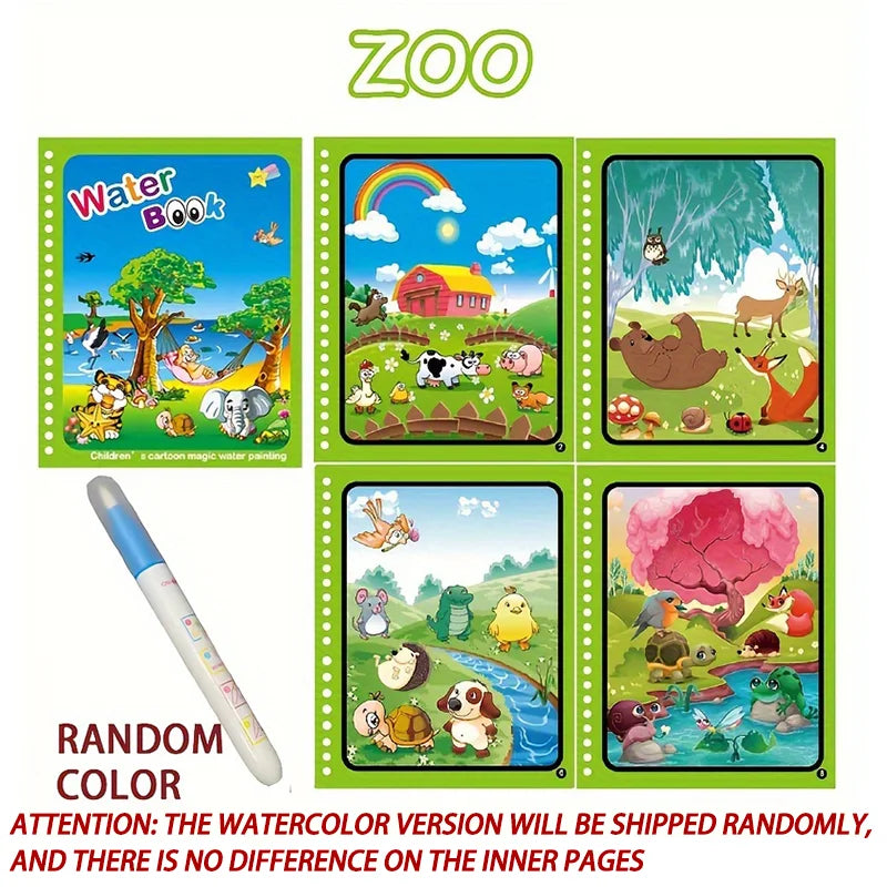 Reusable Magic Water Coloring Book