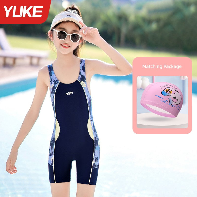 Girls' Summer One-Piece Kids Swimsuit