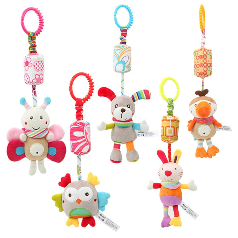 Plush Animal Hanging Rattle