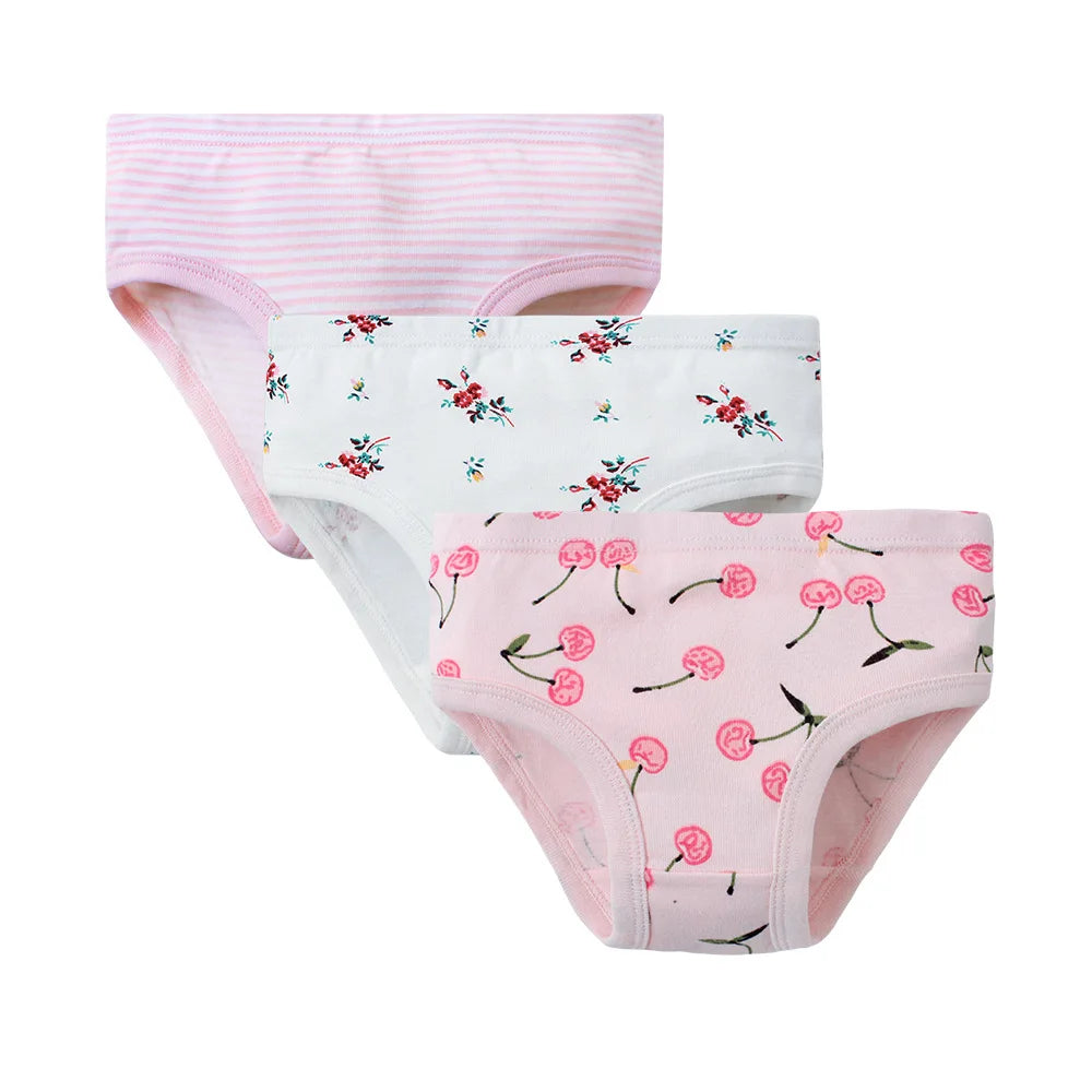 3-Piece Pack Girls' Cotton Panties