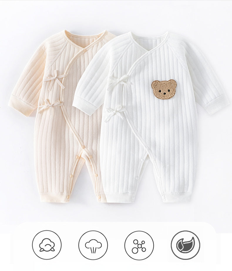 Newborn Teddy Bear Onesie 0M-6M Unisex