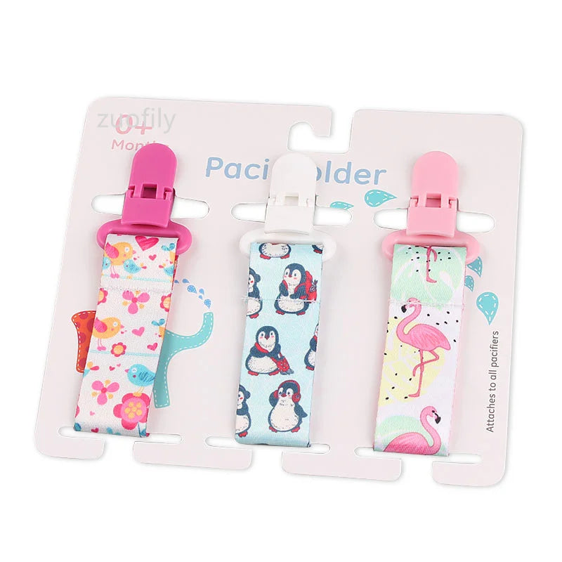 3-Piece Pacifier Clips