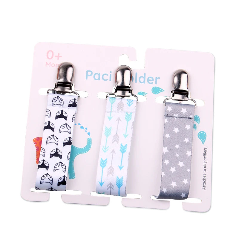 3-Piece Pacifier Clips