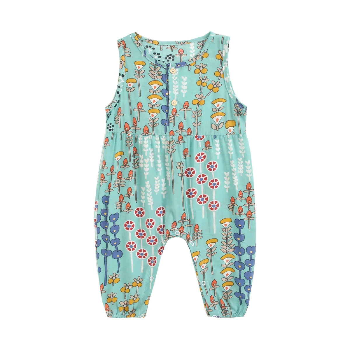 Sanlutoz Floral Girls Sleeveless Summer Bodysuit 0M-3T