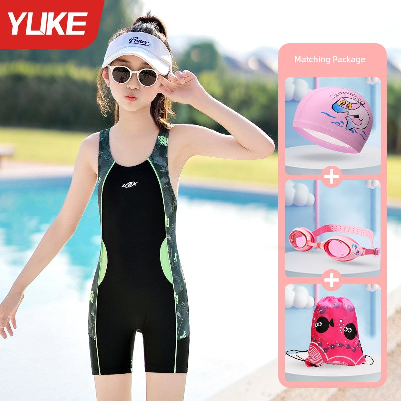 Girls' Summer One-Piece Kids Swimsuit