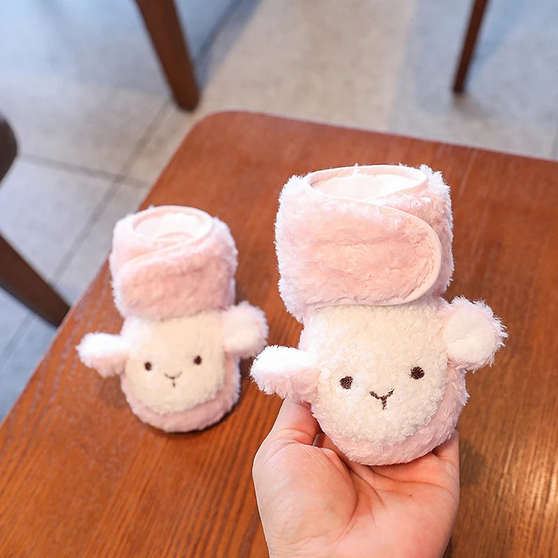 Infants Winter Teddy Bear Baby Booties