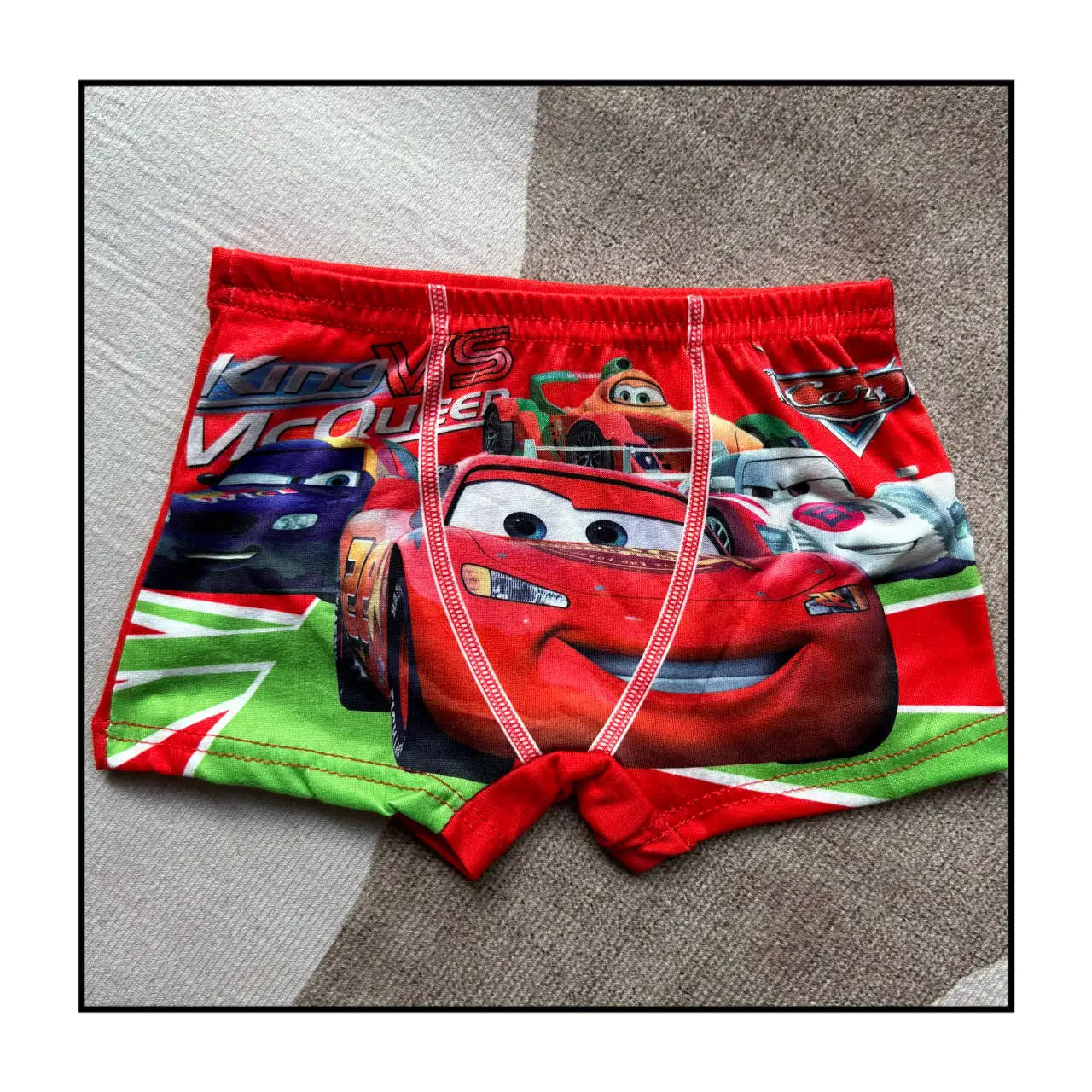 2-Piece Disney Cars Lightning McQueen Boys Boxer Briefs