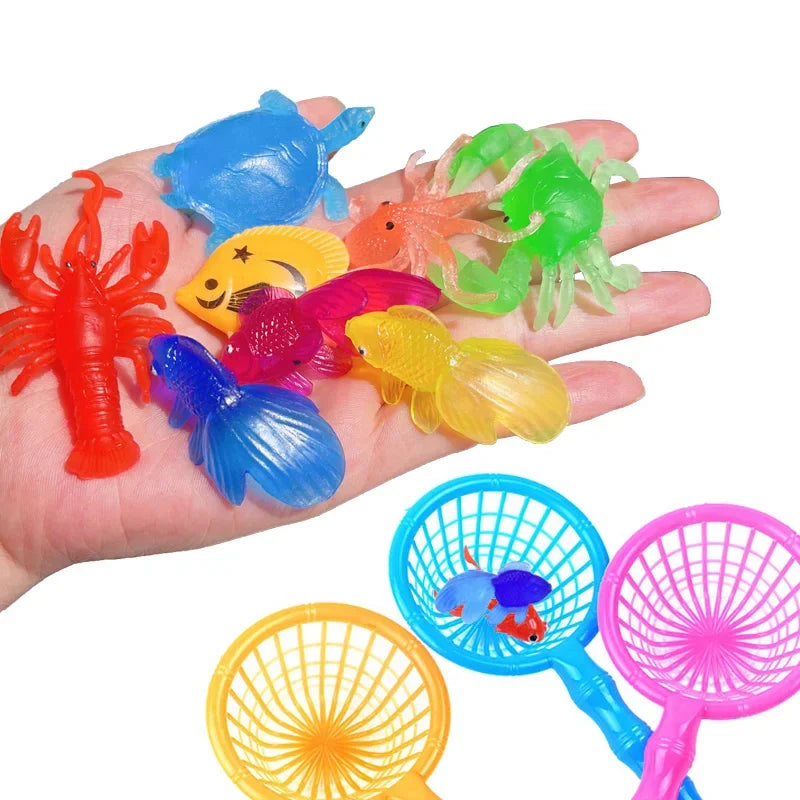 10ct Rubber Sea Animals Bath Toys