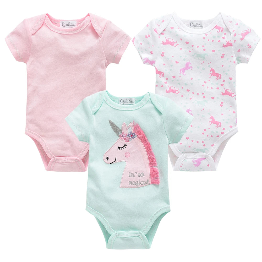 3ct & 6ct Newborn Onesie Sets 0M-12M