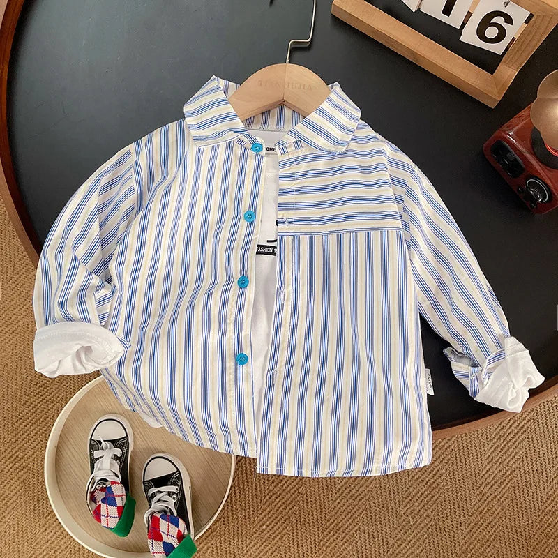 Toddler Boys Plaid Button-Up Collar Shirt 9M-5T