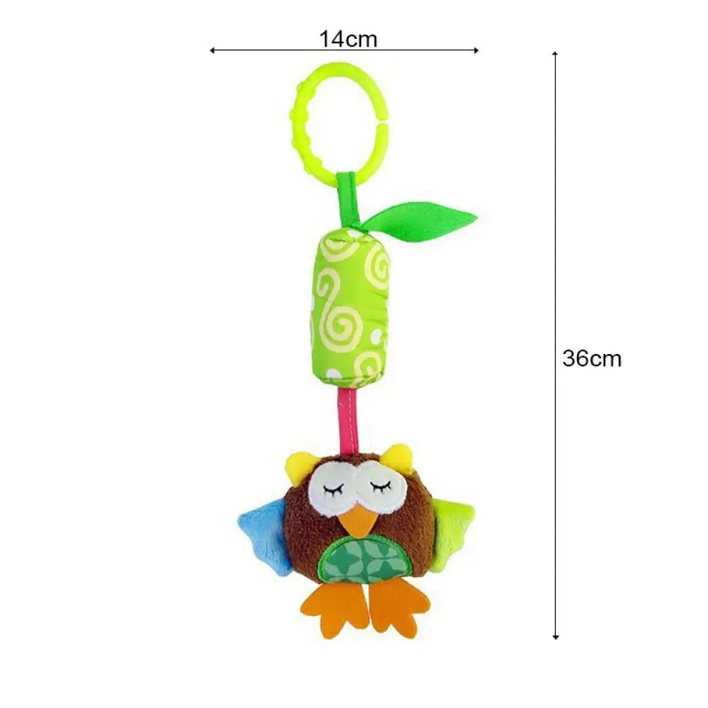 Plush Animal Hanging Rattle Toy