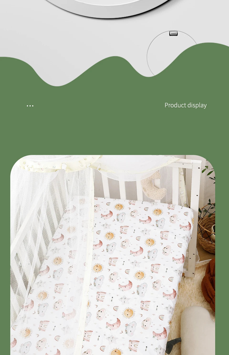 2-Piece Fitted Crib Bedding Sheets