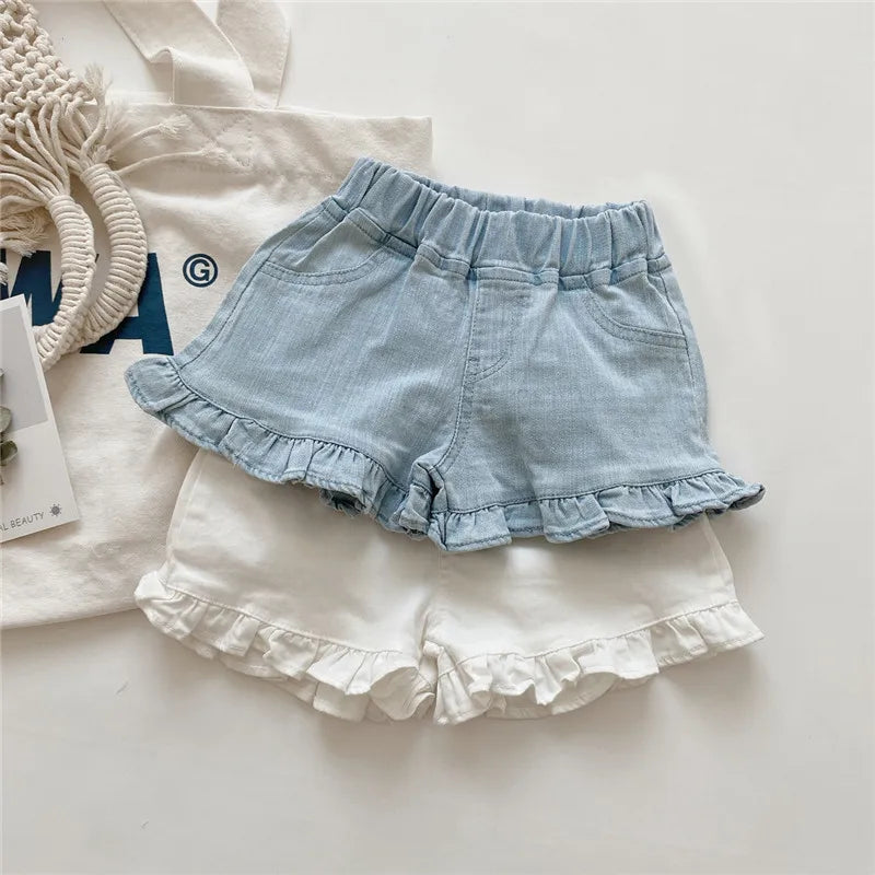 Girls' Summer Ruffle Shorts