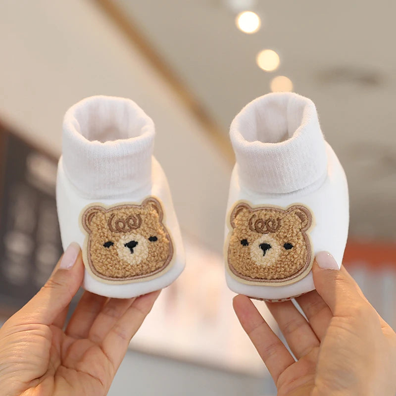 Infants Winter Teddy Bear Baby Booties