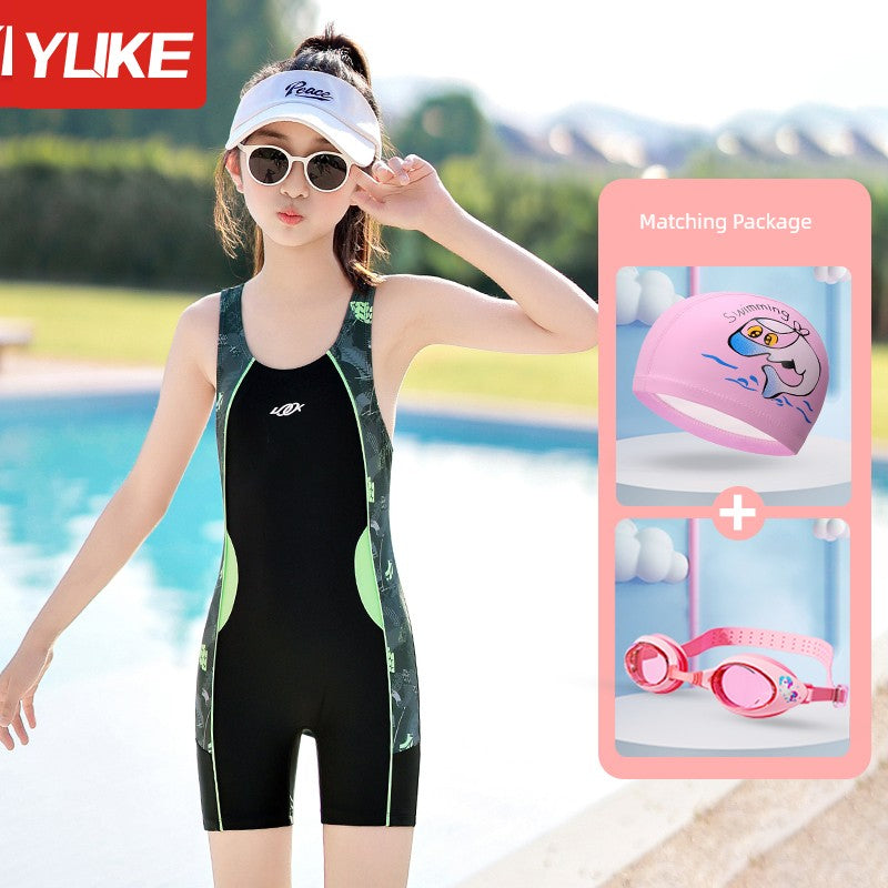 Girls' Summer One-Piece Kids Swimsuit