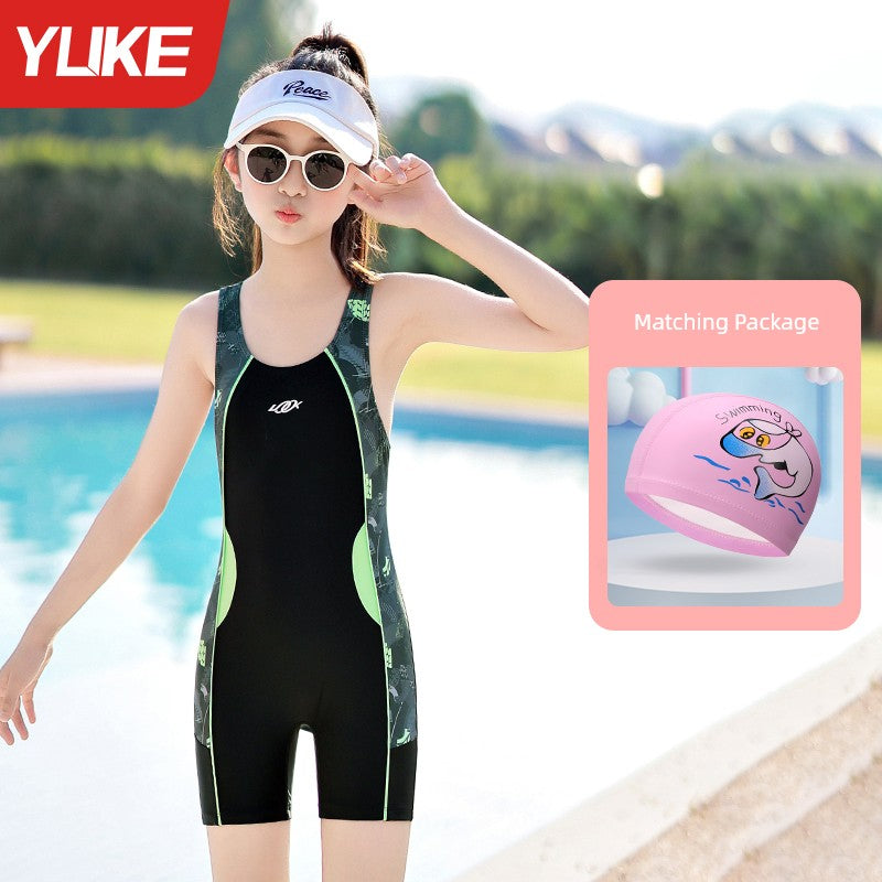 Girls' Summer One-Piece Kids Swimsuit