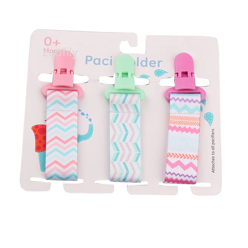 3-Piece Pacifier Clips