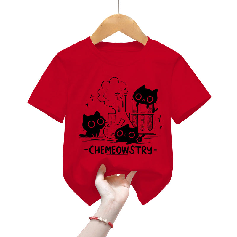 Chemeowstry Classic Children's T-Shirt – Cute Science Cat Tee