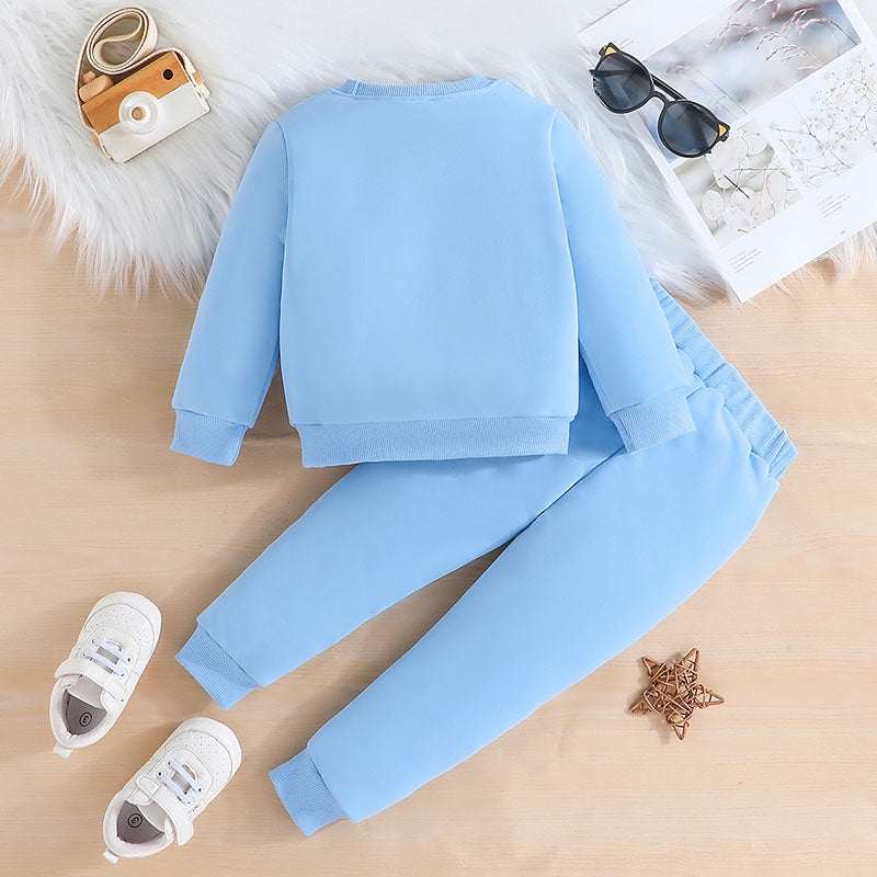 KING Letter Long Sleeve Sweater and Pants